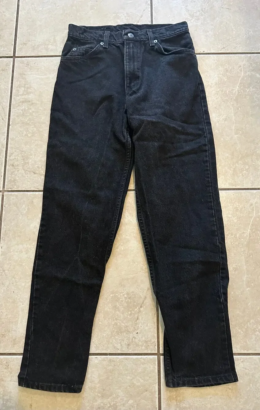 Vintage Levi's 550 Relaxed Fit Men's Size 30x30 Black Denim Tapered Leg USA Made